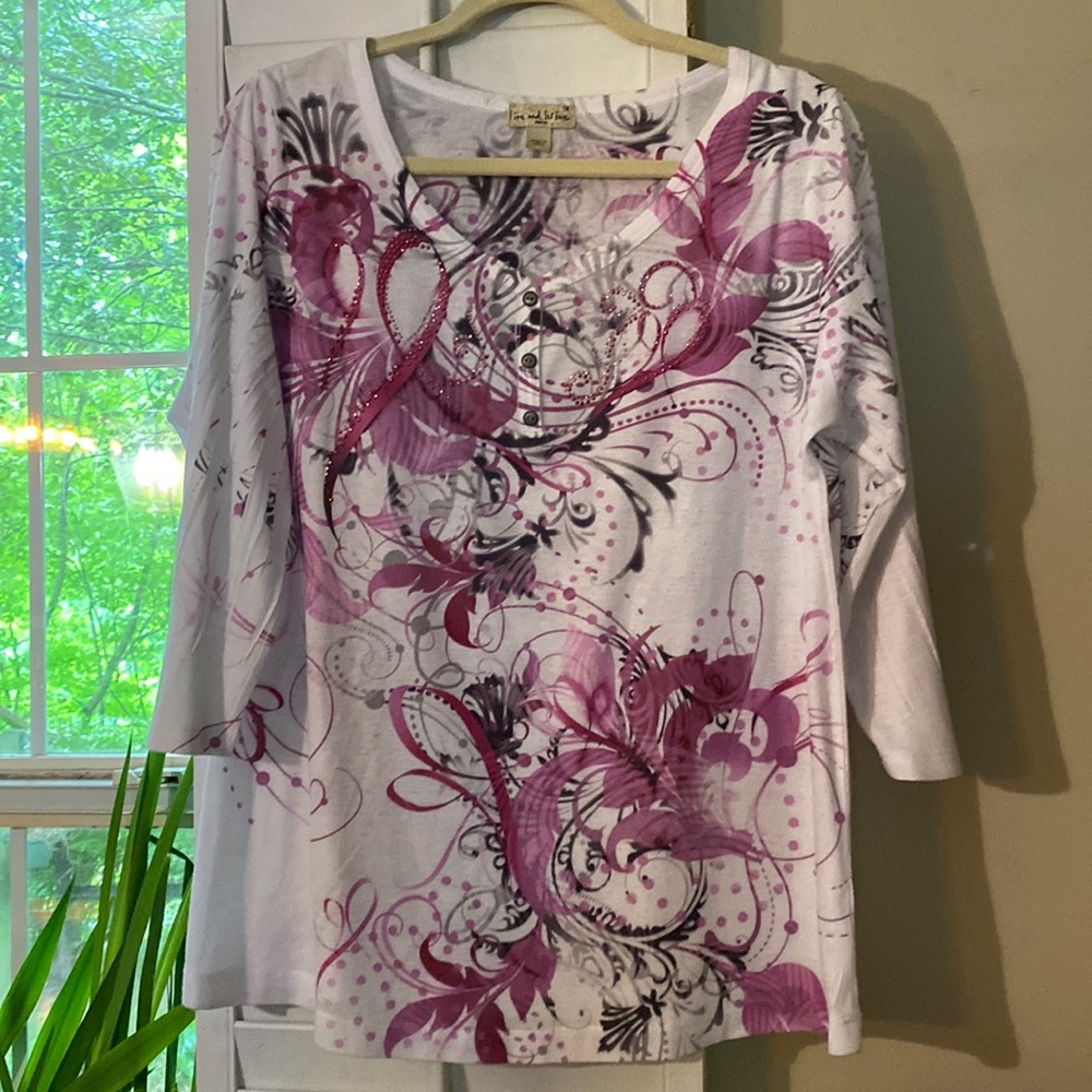 Live and Let Live Pink Blouse